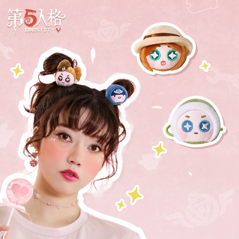 

Anime Game Identity V Hairpins Hair Accessories Plush Hair Clip Hair ring Barrettes Girly Double Ponytail Handmade Headwear
