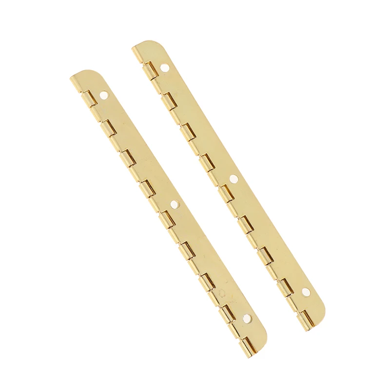 2PC/Lot Long Gold Metal Hinges For Furniture Cabinet Wooden Gift Box Antique Decorative Fittings Hardware | Обустройство дома