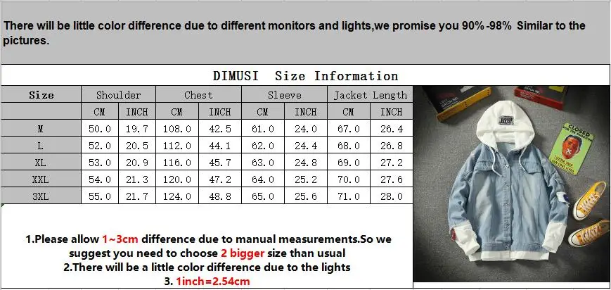 

DIMUSI Autumn Mens Denim Jacket Hip Hop Fashion Thin Ripped Denim Jacket Mens Jeans Jacket Outwear Male Cowboy Coats 3XL,TA294