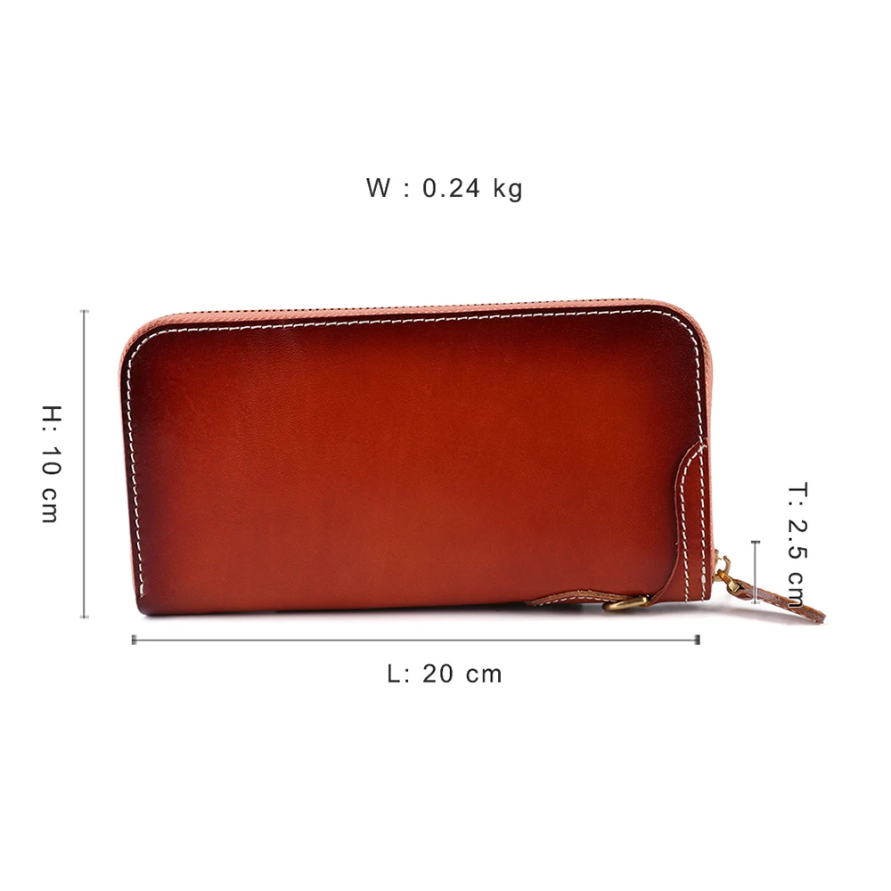 Длинный кошелек JOGUJOS для мужчин и женщин модный бумажник из натуральной кожи