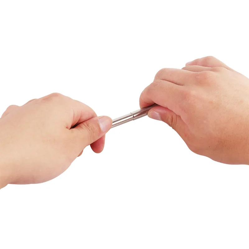 Многоразовые трубочки телескопические металлические дорожные соломинки из