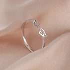 Женское регулируемое кольцо Skyrim, кольцо с крыльями летящего ангела из нержавеющей стали в минималистическом стиле, вечерние кольца, подарок для влюбленных, оптовая продажа