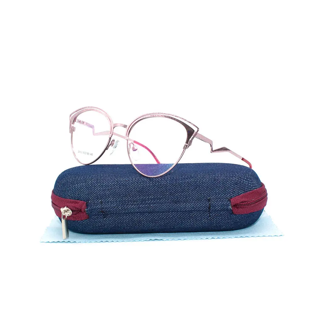 LuckTime повседневные Модные металлические женские очки оправа кошачьи глаза для