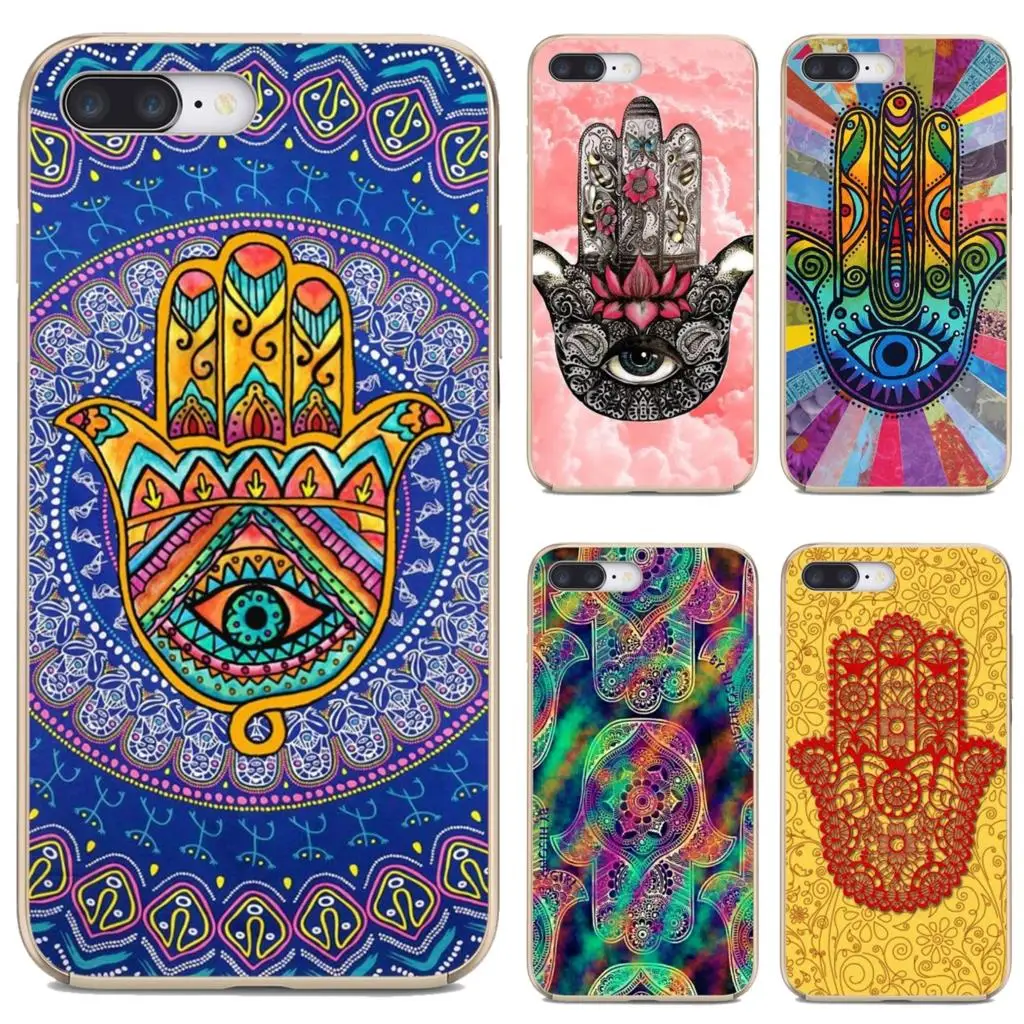 

For Apple iPhone 10 11 12 Pro Mini 4S 5S SE 5C 6 6S 7 8 X XR XS Plus Max 2020 Soft Bag Case Buddha-Hamsa-Evil-Eye-Magic-Judaica