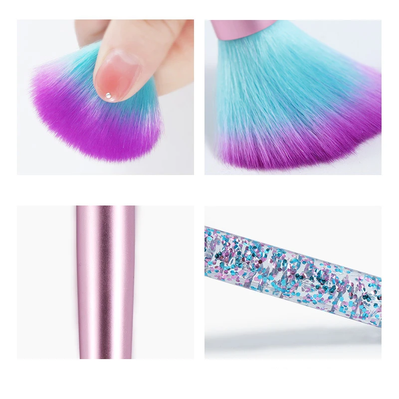 YALIAO щетка для дизайна ногтей удаляет пыль мягкий Маникюр Педикюр порошок