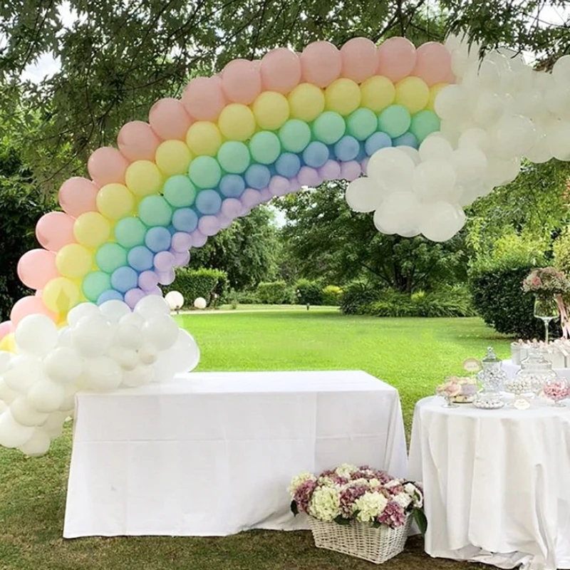 12 32 шт. Макарон Цвет пастельных воздушные шарики в виде леденцов круглый из