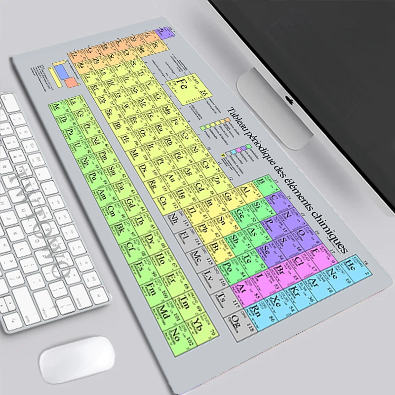 

Mousepad Large Custom Computer keyboard pad Desk Mats Periodic Table of Elements Natural Rubber Carpet Office Desktop Mouse Pad
