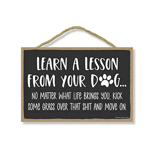 

Учите урок с вашей собакой, вдохновляющий знак собаки, идеи для подарков для любителей собак, Вдохновляющие