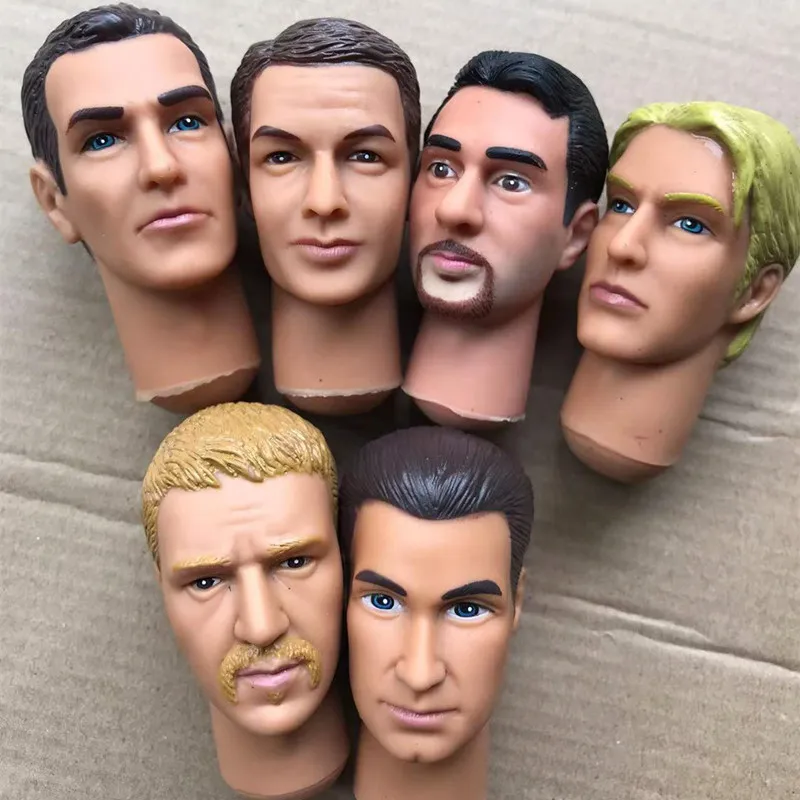 Фото Коллекционные кукольные головки с редким лицом для мужчин 1/6 запчасти кукол Кена