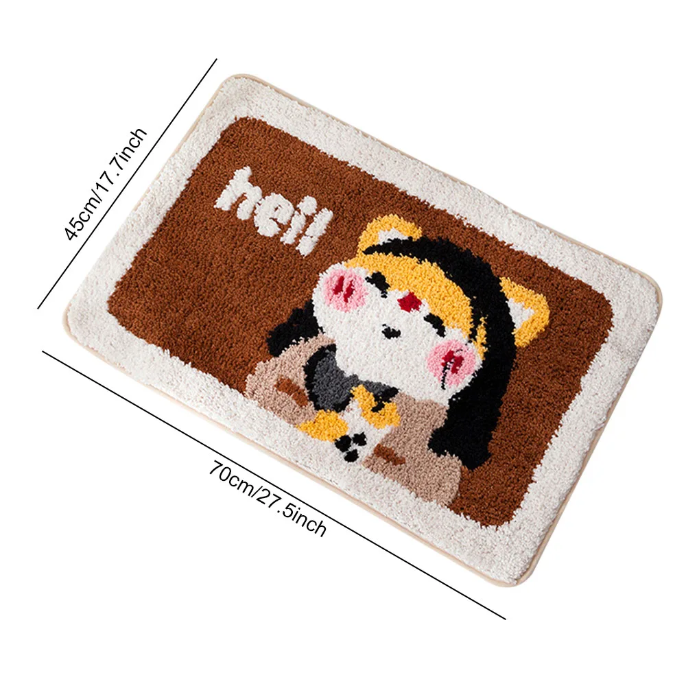 

Bath Mat Non-slip Bathroom Mats Shower Water Absorbent Bath Rug