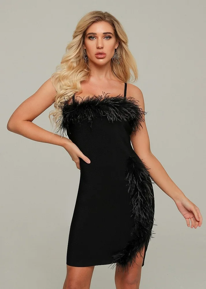 2 цвета бандажные платья черное модное вечернее платье для ночного клуба красное