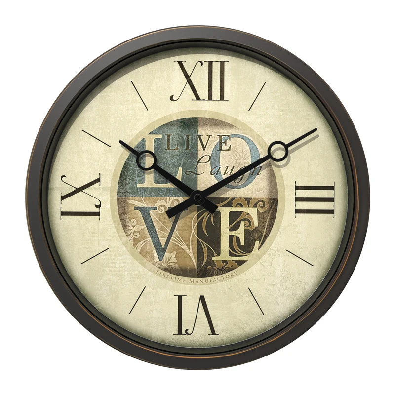 Винтажные декорация настенные часы креативные бесшумные для кухни в стиле