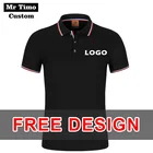 2021 летняя хлопковая рубашка-поло с логотипом компании, дизайнерский топ с вышивкой и коротким рукавом