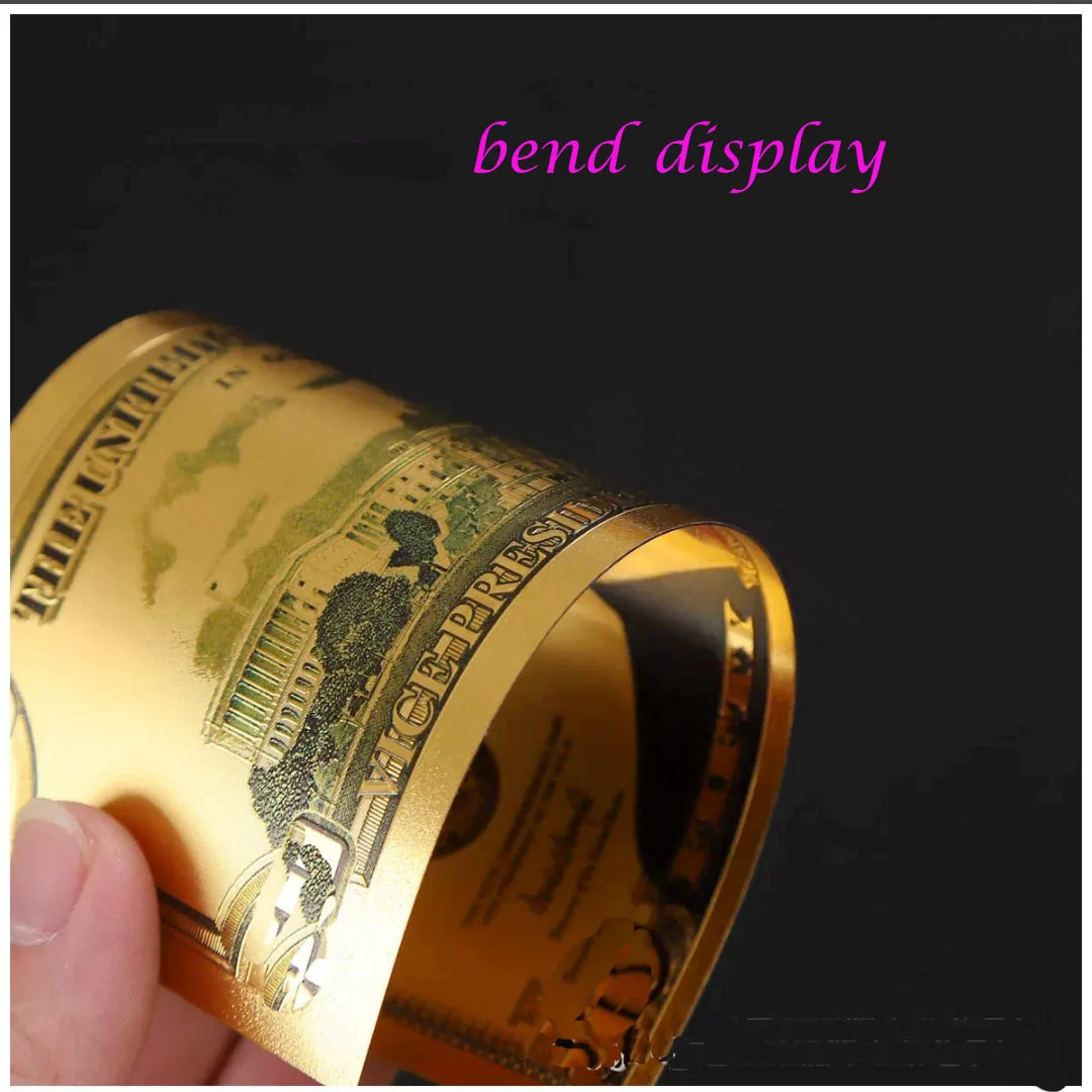 Оптовая продажа 100 шт. 20 долларов США поделки для банкнот цветные яркие золотые