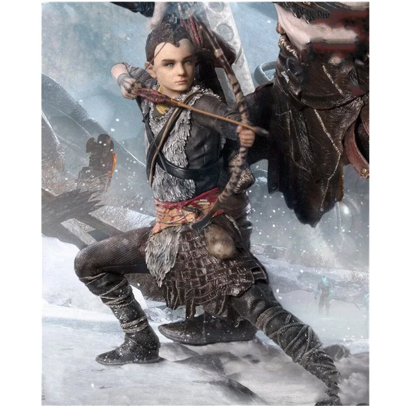 8 &quotСтатуя God of War Demigod Kratos бюст Atreus полноразмерный портрет 1/10 масштаб праздничный