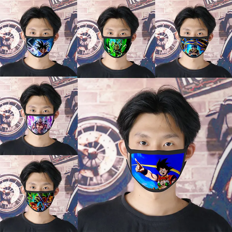 Новинка 2020 японские аниме маски для лица ткань рта унисекс черная маска взрослых