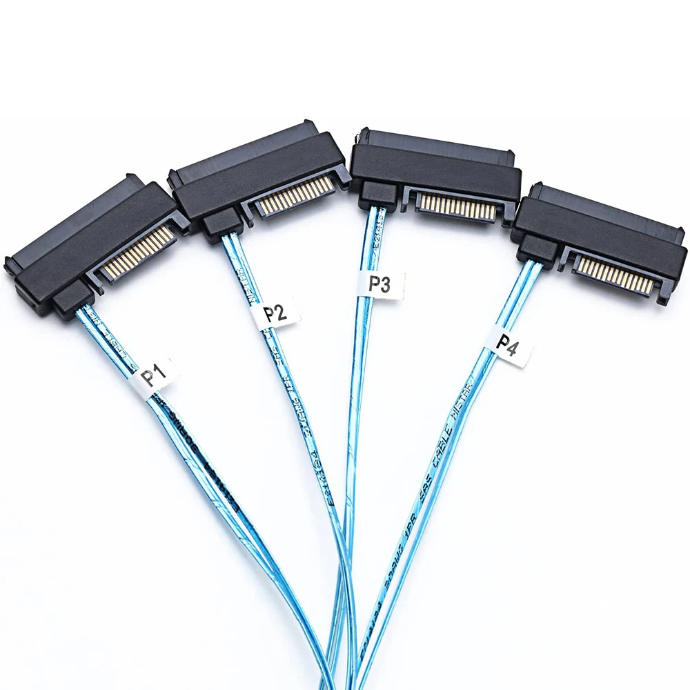 

New ArriveSATA HDD Cable Mini SAS SFF-8087 36Pin to SFF-8482 SAS 29 Pin +15 Pin 4 Connectors 1m SATA Hard Disk Drive Power Cable