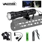 Охотничий фонарик S501B XML T6, светодиодный фонарик, портативный тактический фонарик, фонарик для кемпинга + крепление + дистанционный переключатель + аккумулятор 18650