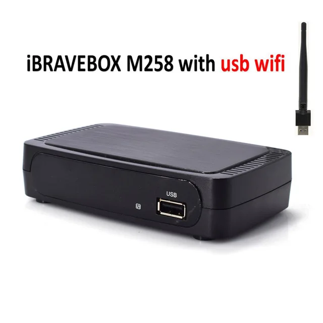 IBRAVEBOX M258 IPTV Box Full HD H.265 Поддержка мягкого обновления EPG USB WiFi 2 ГБ DDR3 IPTV boxs для Youtube быстрее, чем MAG250 MAG254 - Цвет: M258 and USB WIFI