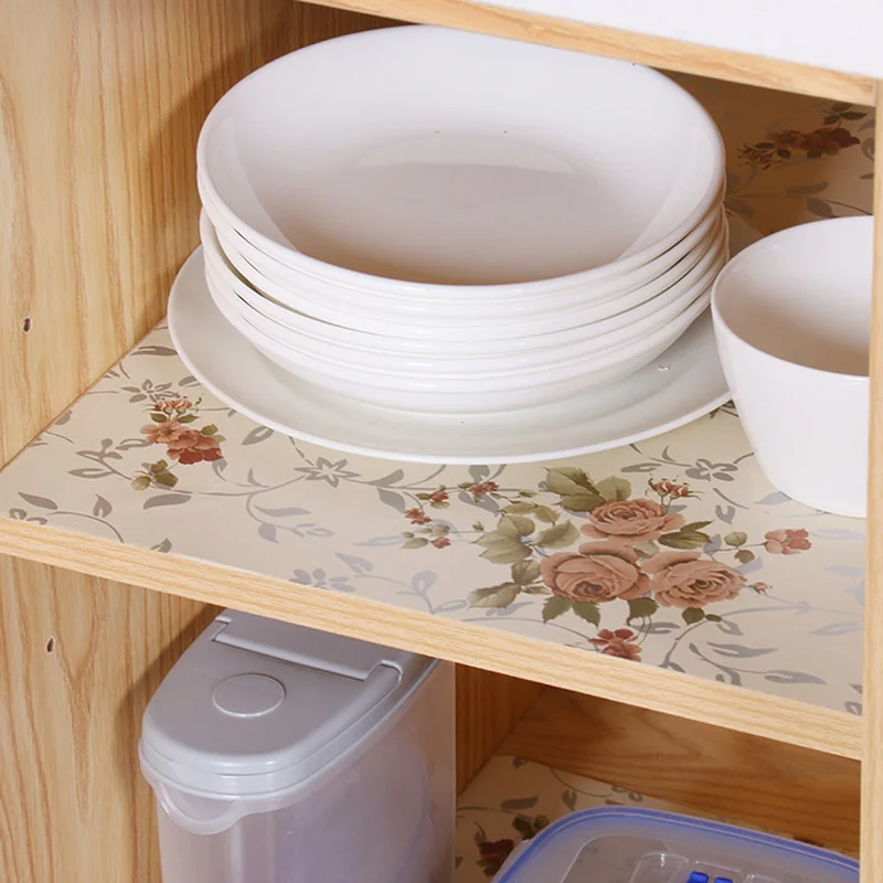 Толстые самоклеющиеся анти масляные кухонные влагостойкие шкафы коврик