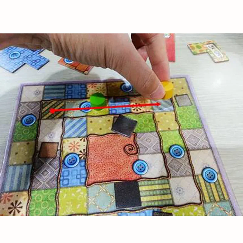 Лоскутная настольная игра для двух игроков забавные вечерние бумажные игры