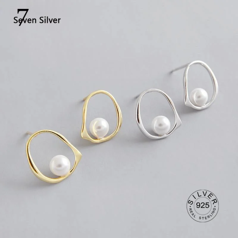 

Серьги-гвоздики женские из серебра 925 пробы, с жемчугом