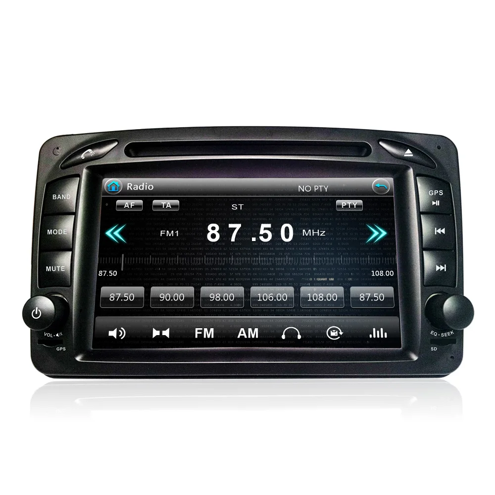 Автомобильный DVD плеер Eunavi 2 Din для Mercedes/Benz/CLK/W209/W203/W168/W208/W463/W170/Vaneo/Viano/Vito/E210/C208 Canbus FM