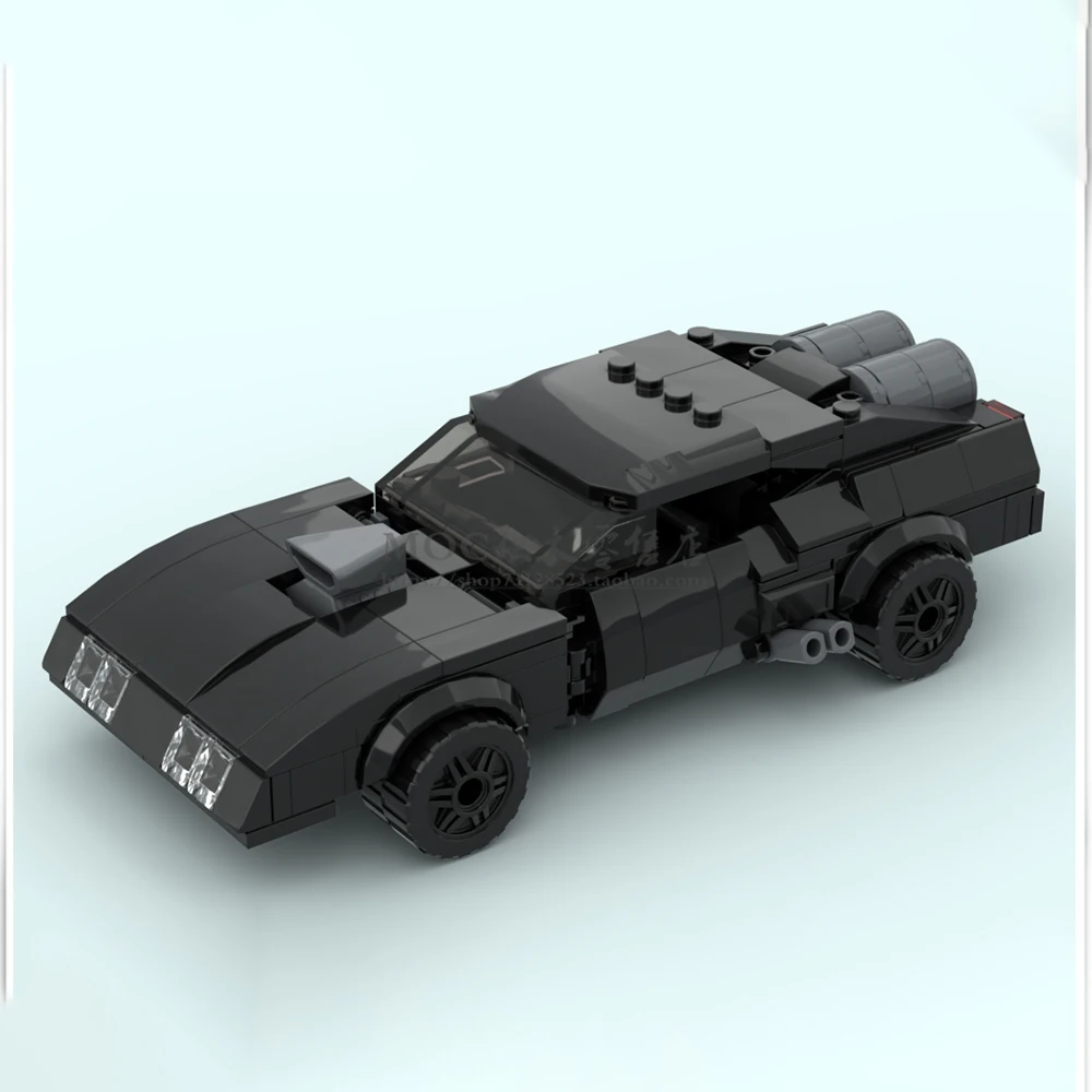 

Креативные блоки MOC, модель скоростного чемпиона, автомобиль Crazy Max, спортивный автомобиль с черными мышцами, Сборная модель, набор кирпичей ...