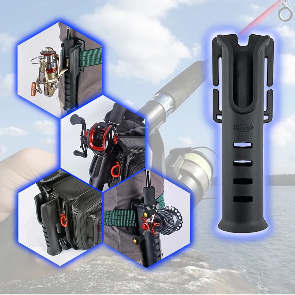 Multi-function Nylon Belt Rod Holder Quick Waist Holder Portable Pole Inserter Fishing Rod Pesca Rack Inserting Device Accessory