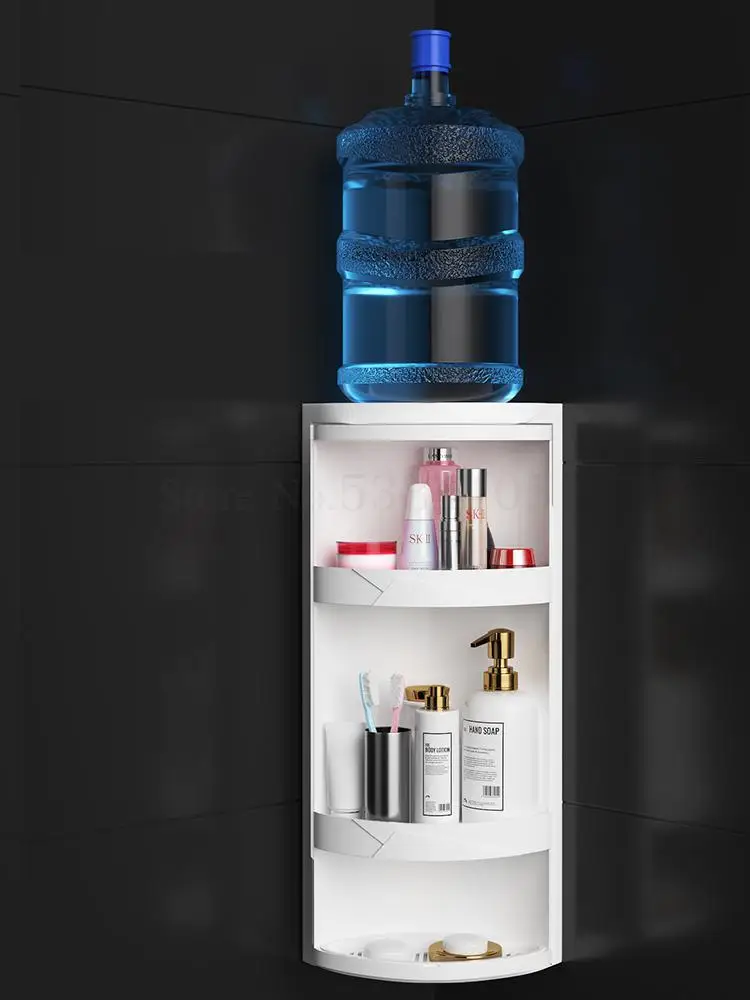 Вращающаяся полка для туалета Угловая Ванная Комната настенная подвеска