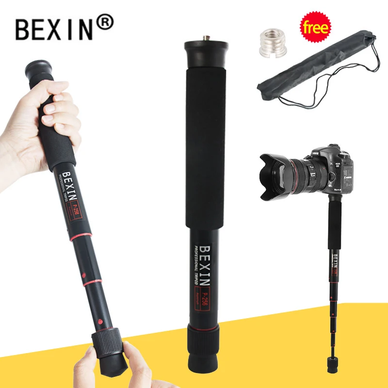 Câmera de Vídeo Bexin Extensível Leve Portátil Mini Monopé Ajustável Fotografia Unipod Dslr Suporte