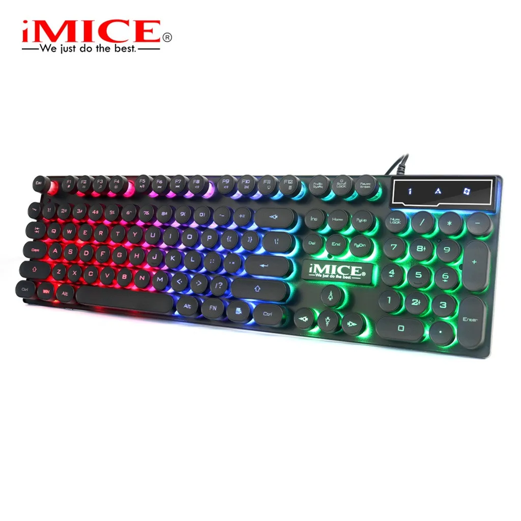 Игровая Проводная клавиатура iMice с подсветкой геймерская RGB для ПК ноутбука