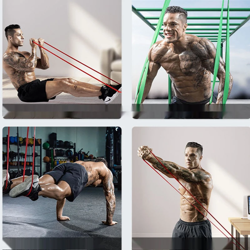 Комплект эспандеров для силовых упражнений тянущиеся силовые ленты с ручками