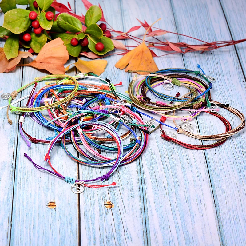 MOON GIRL многоцветный волнистый водонепроницаемый браслет дружбы для женщин модный