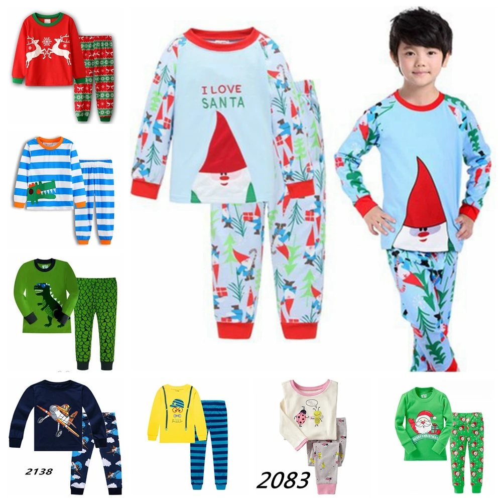 

Long Sleeve Pajamas For Children Kids Pyjama Girl Sleepwear Toddler Ensemble Pijama Infantil Menino Clothing Set Baby Boy 2-7T