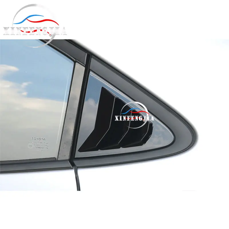 2 * яркие черные декоративные накладки на заднее стекло автомобиля для Toyota Corolla