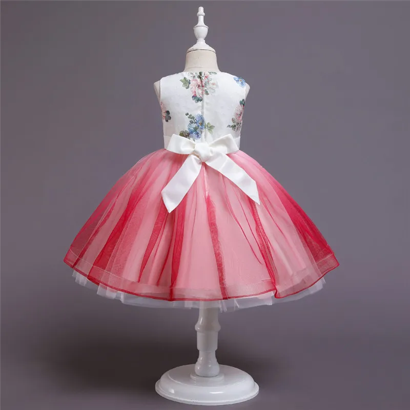 

New Princess Kids Dresses for Girls Baby Girls Clothes Children Birthday Party Dress Vestido kids size 2-10Y