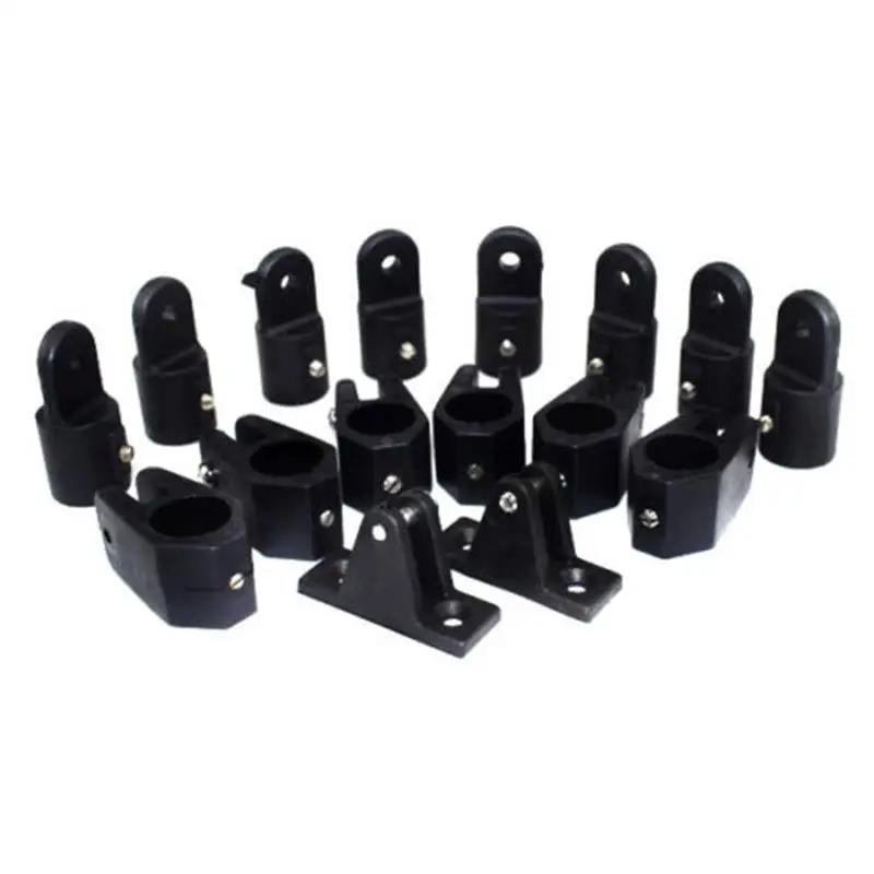 

16x Nylon Boat Bimini Top Deck Hinge Jaw Slide Eye End Caps Fitting Hardware