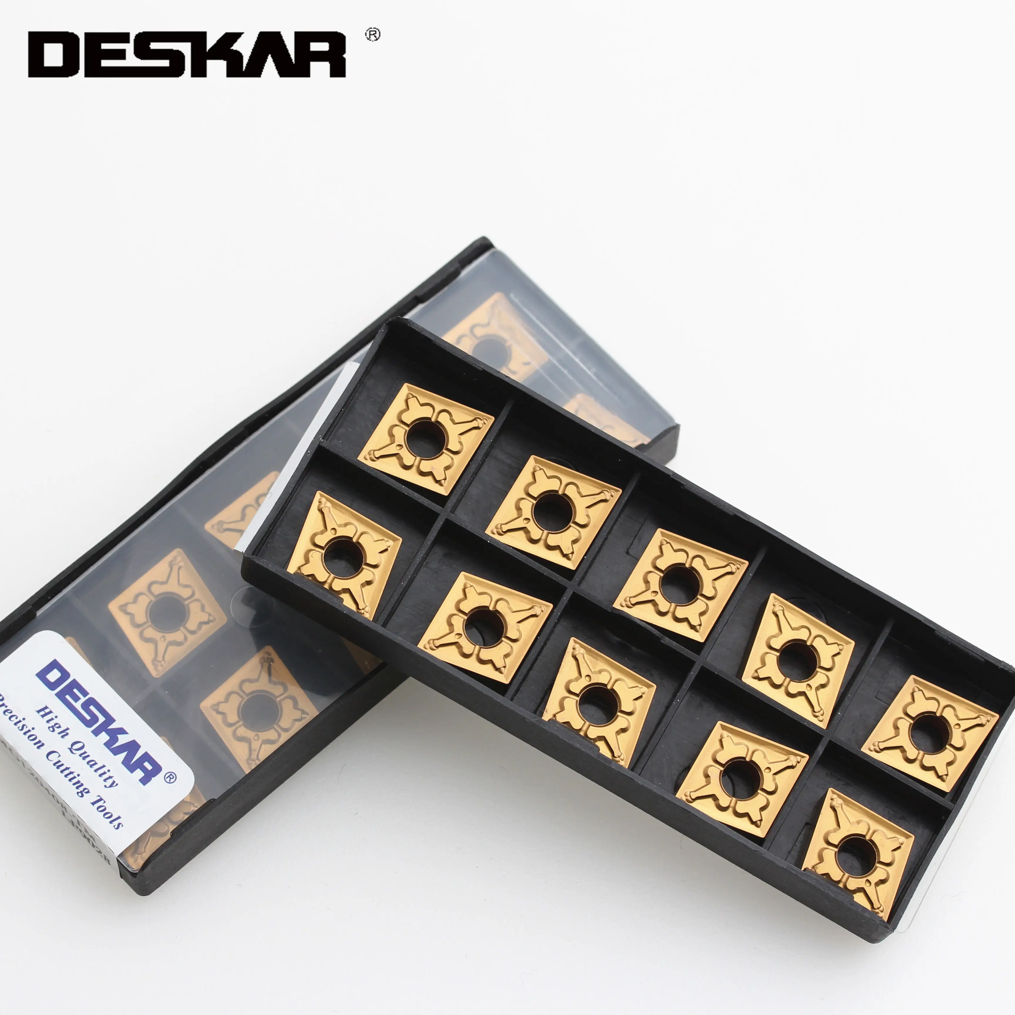 

10PCS DESKAR CNMG120404-TM CNMG120408-TM SNMG120408-TM LF9028 CNC Lathe Cutter Cutting Carbide Inserts Turning For Steel Parts