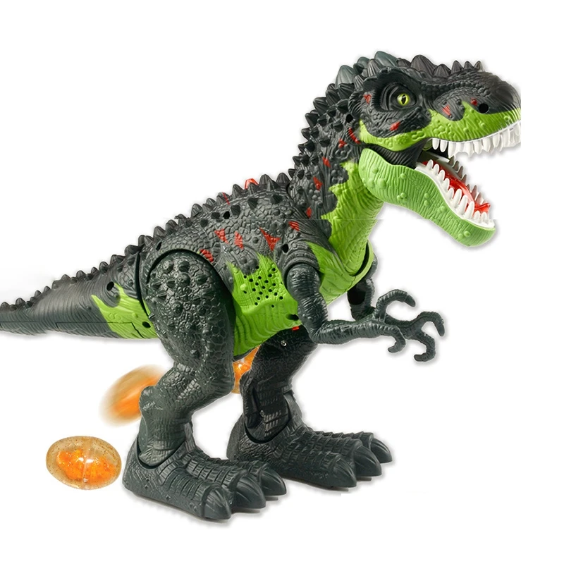 

Спрей FBIL с имитацией пламени, тираннозавр T-Rex, игрушка-динозавр в форме яйца, модель динозавра с крассветильник светом и звуком, игрушка-дино...