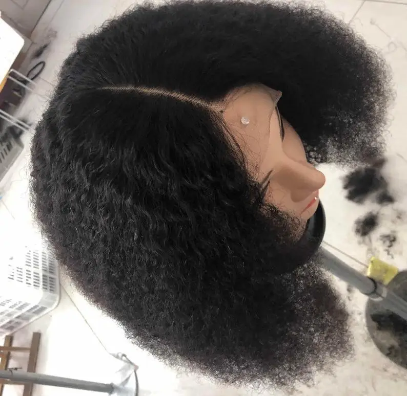 

Afro Kinky Curly 13x4 Deep Part Lace Front Wig 4B 4C Human Hair Wig For Women Remy Hair 180% Density Lace Frontal Wig