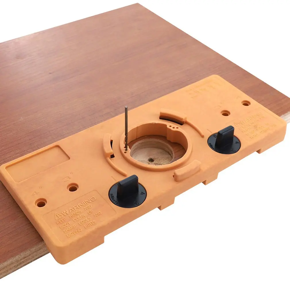 Скрытая 35 мм чашка стиль шарнир джиг расточные отверстия сверла направляющая +