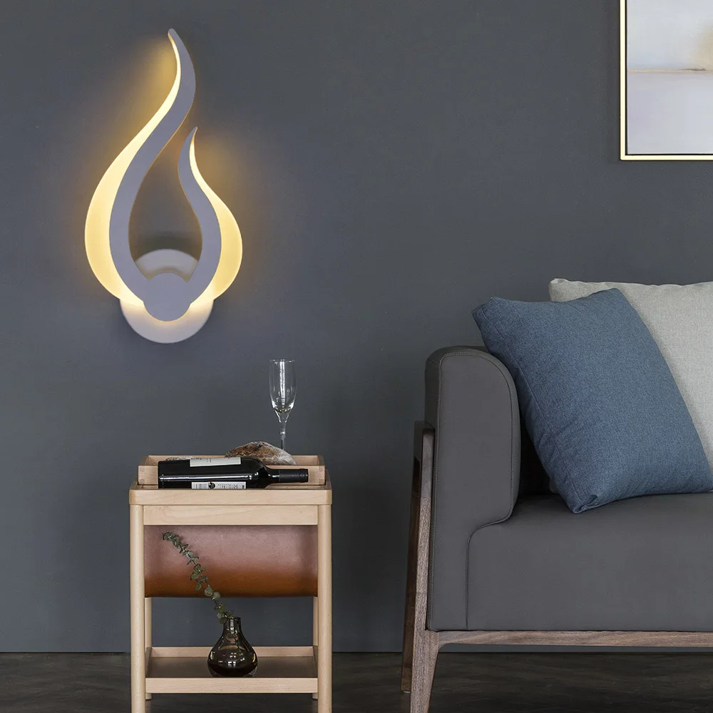 Современная Белая настенная лампа Artpad зеленый Мощный светильник для спальни