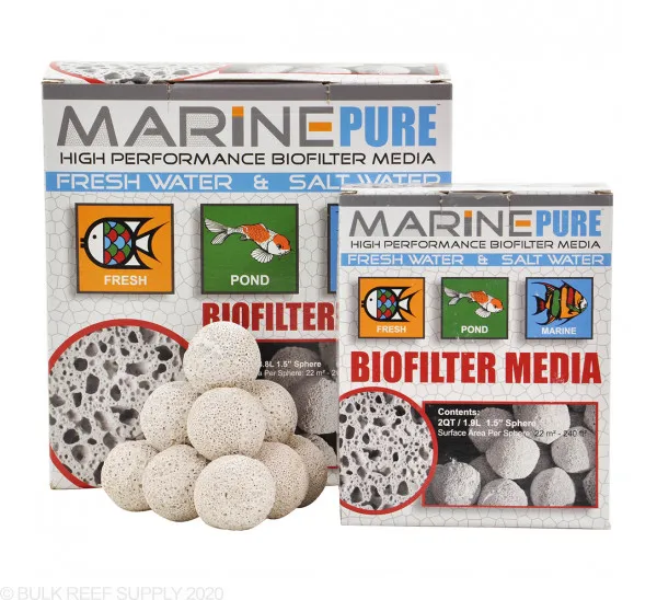 Фильтр для аквариума MarinePure фильтрующий материал MP толстый кирпич удаления NO3 90 г