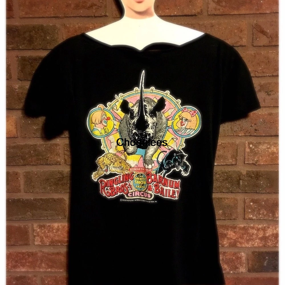 Редкий 1989 цирковый тур T shirtu2022 Ringling Brother su2022 barum &amp Baileyu2022 винтажный Graphic Teeu2022