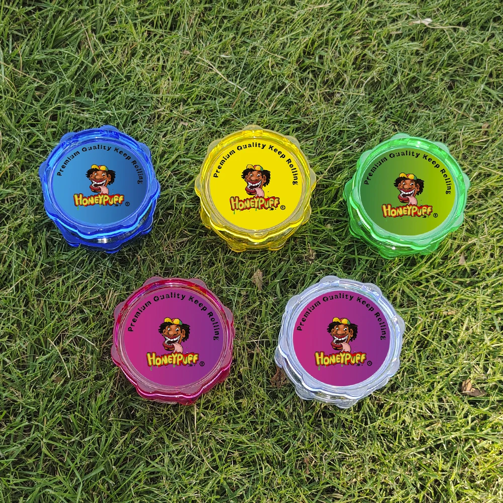 HONEYPUFF Премиум в виде восьмиугольника с Пластик табака травы точильщика 50 мм 2 Слои