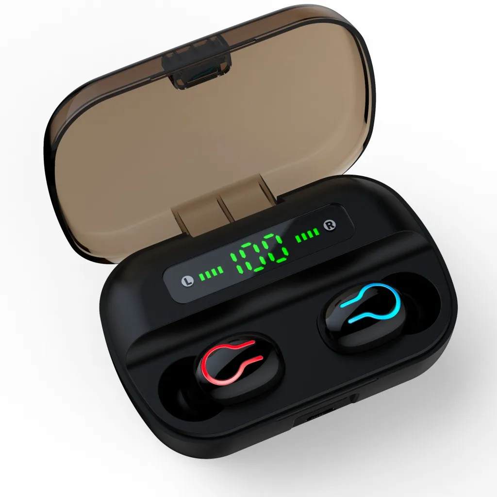 Беспроводные наушники 50 # Bluetooth 5 0 TWS гарнитура Hi Fi мини для спорта и бега поддержка