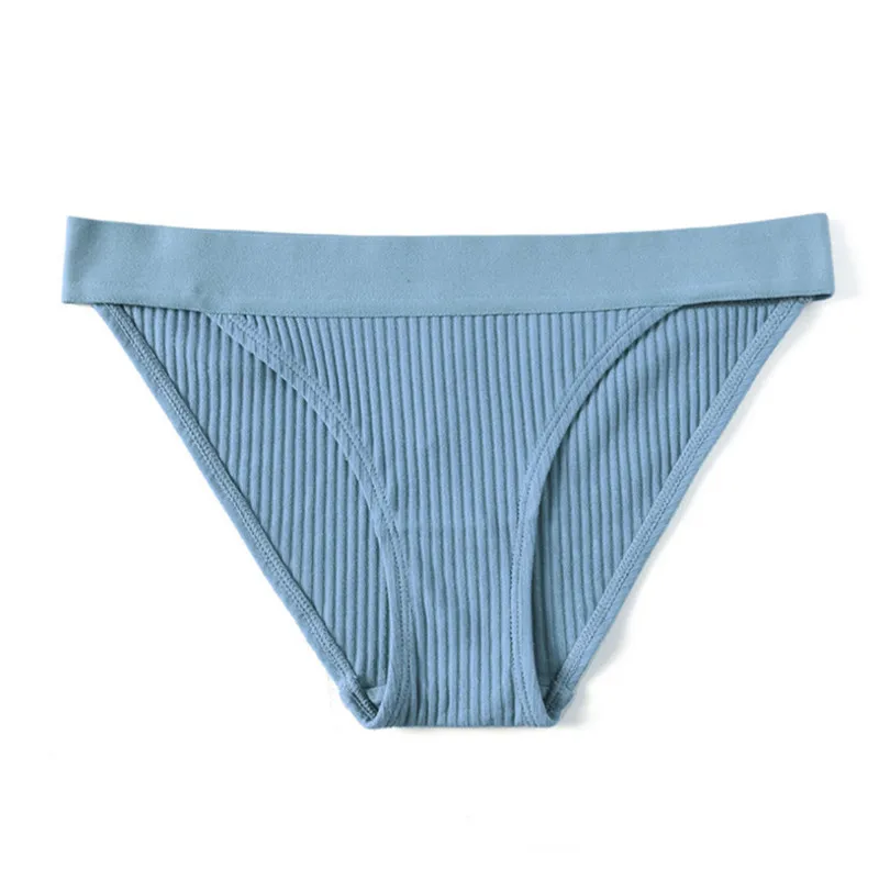 Simple New Design Ladies Soft Comfort Panties Thread Cotton Womens Low-Rise Briefs Plus Size Free Shipping | Женская одежда
