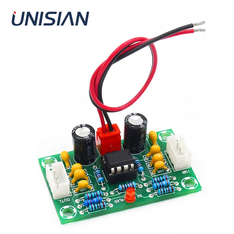 Усилительная плата UNISIAN NE5532 Auido Плата усилителя OP tone board для с чипом AMP DC12