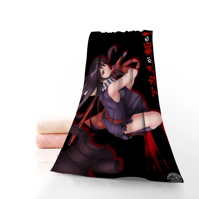 

Сделанный на заказ Akame ga Kill! Хлопковое полотенце с принтом аниме для лица/банное полотенце s, новое пляжное дорожное спортивное полотенце из ...